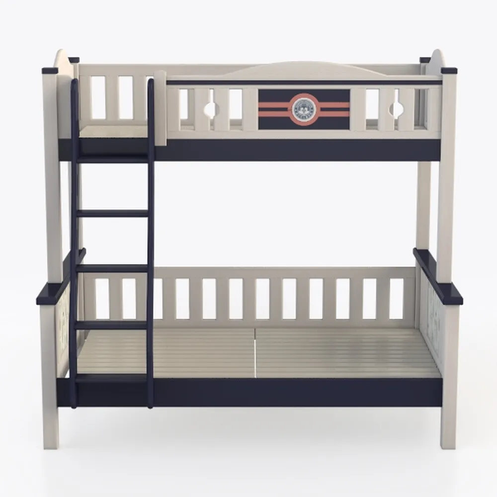 DHP Brady Solid Wood Bunk Beds with Ladder and Gua