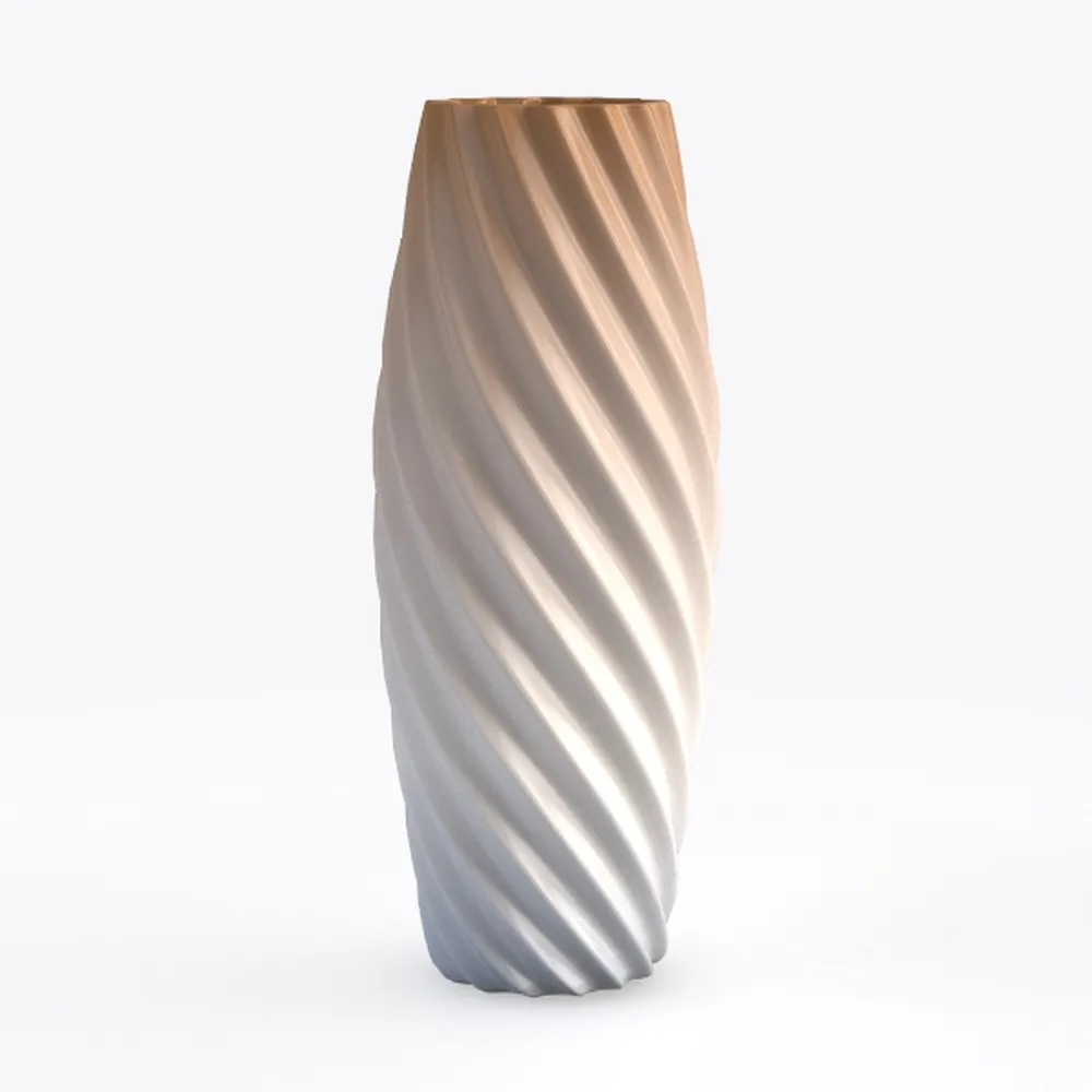 Plastic Vase Home for Decoration White Imitation Ceramic Flower Pot Plants Basket Nordic Wedding Decorative Dining Table Bedroom