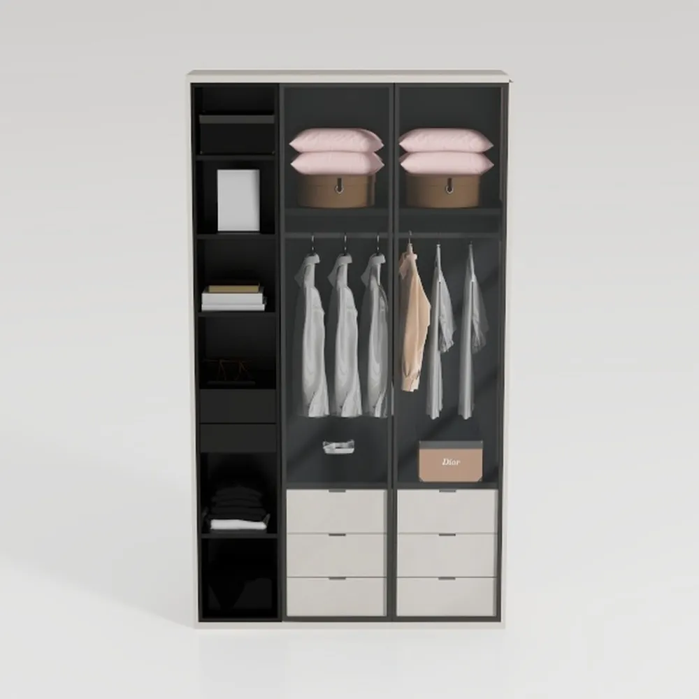 SISESOL Metal Storage Cabinet with 2 Doors and 6