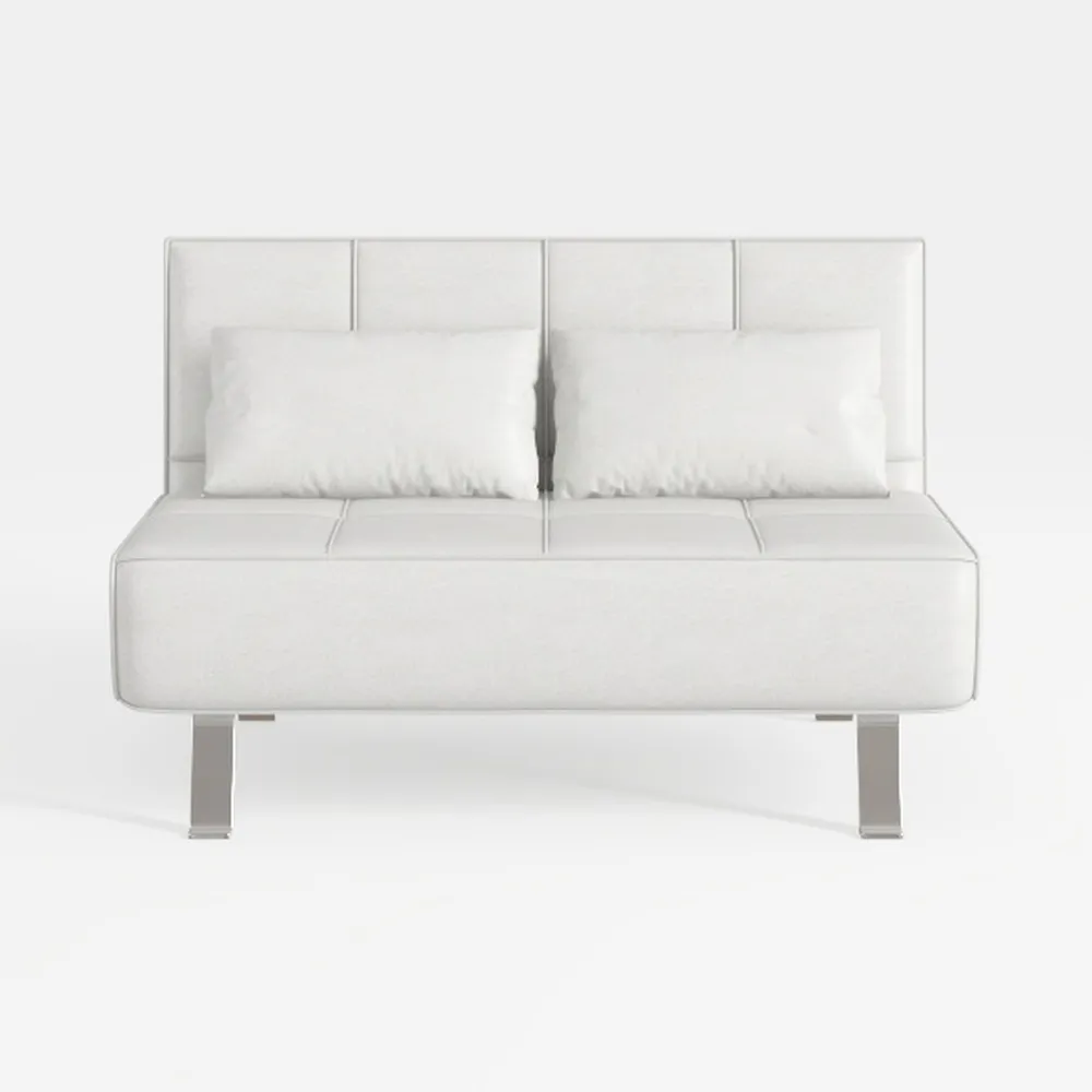 65.4'' Modern Linen Sofa Couch with 2 Pillows