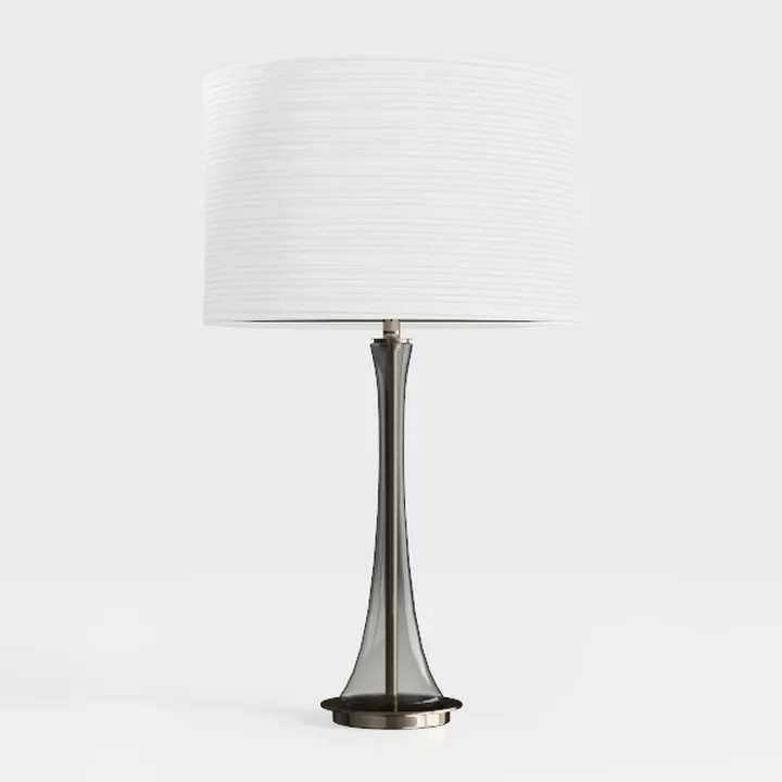 Modern Minimalist Glass Fabric Metal Table Lamp 3D Model