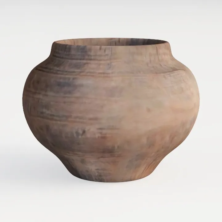 Sungmor Rustic Ceramic Flower Vase with Handles,