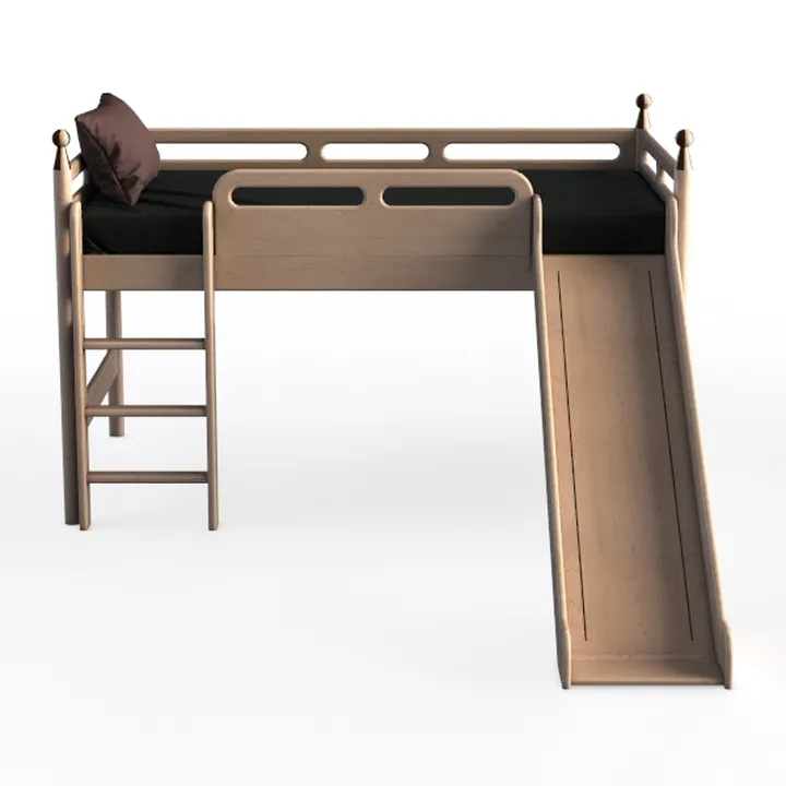 DONCO Twin Light Espresso Low Loft with Slide