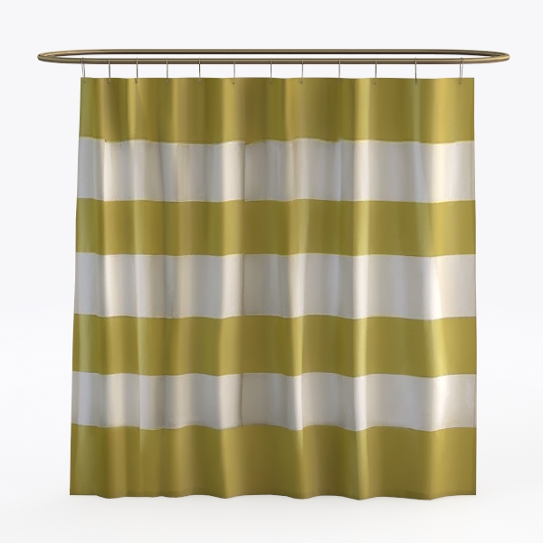 Stripe Shower Curtain - Citron