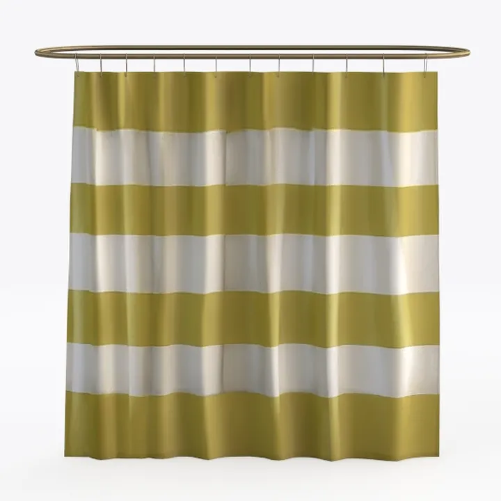 Stripe Shower Curtain - Citron