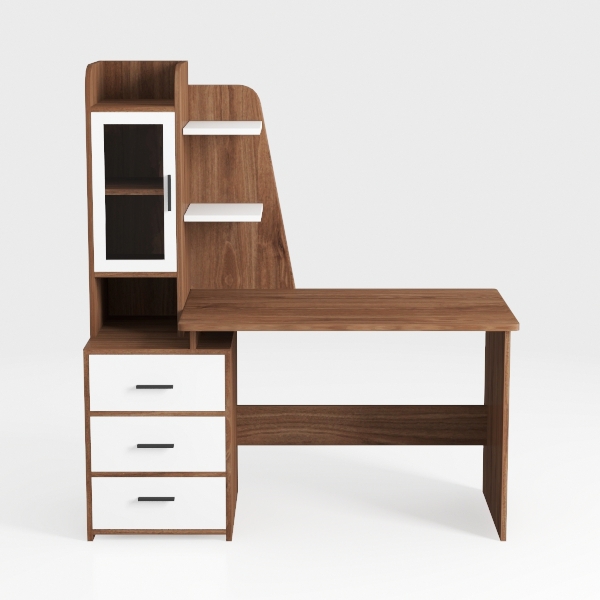 ivinta Computer Desk with Storage Shelves and Draw