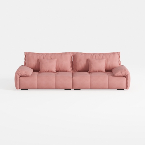 107&quot; Boneless Couch with Deep Seat, Modular