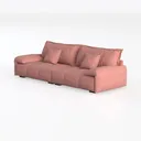 107" Boneless Couch with Deep Seat, Modular Left 45 Degree View