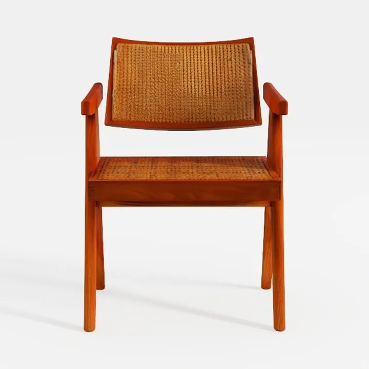 Deco 79 Teak Wood Handmade Living Room Accent Chai