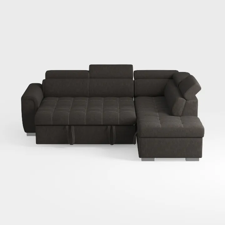 105" Sectional Sofa with Adjustable Headrest,Sleep