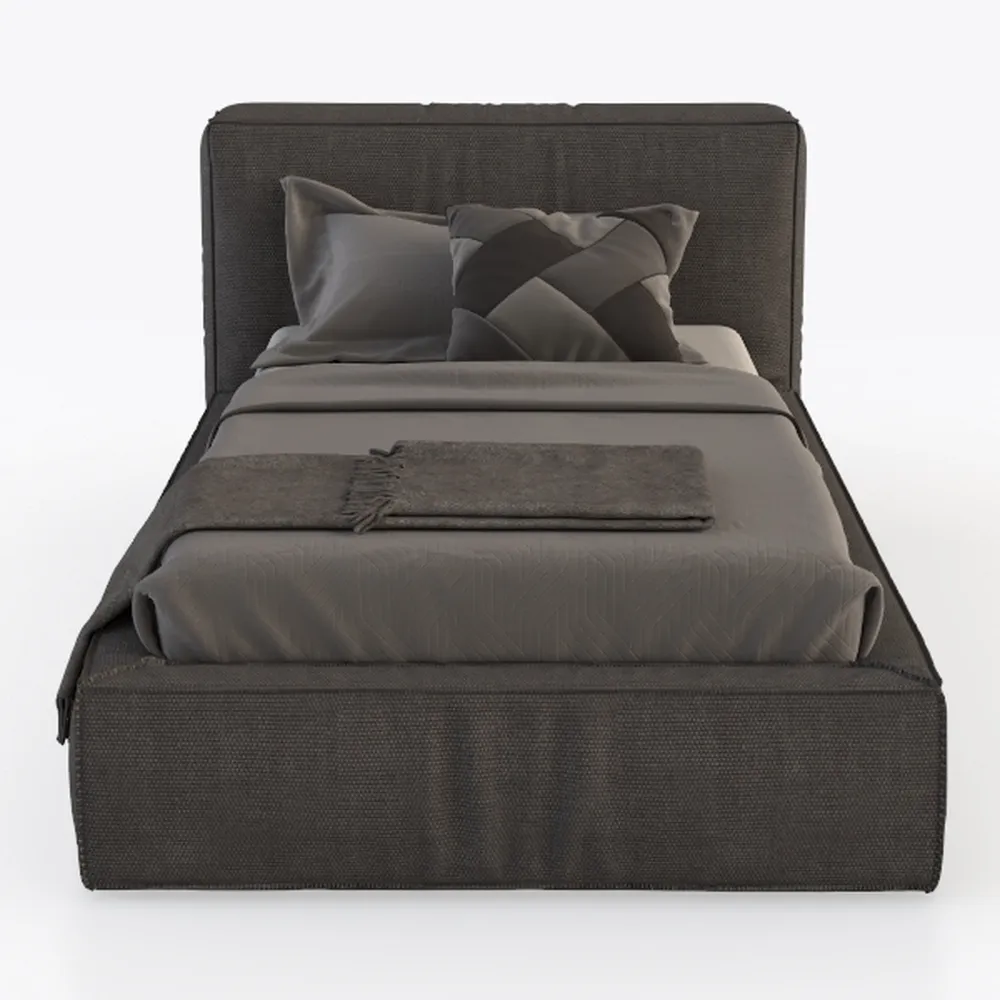 Atlin Designs Upholstered Queen Tufted Panel Bed i