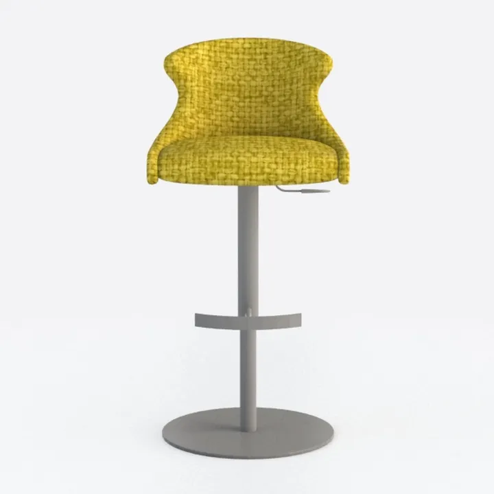 Savas Yellow Upholstered 18 in.-21 in. H Adjustabl