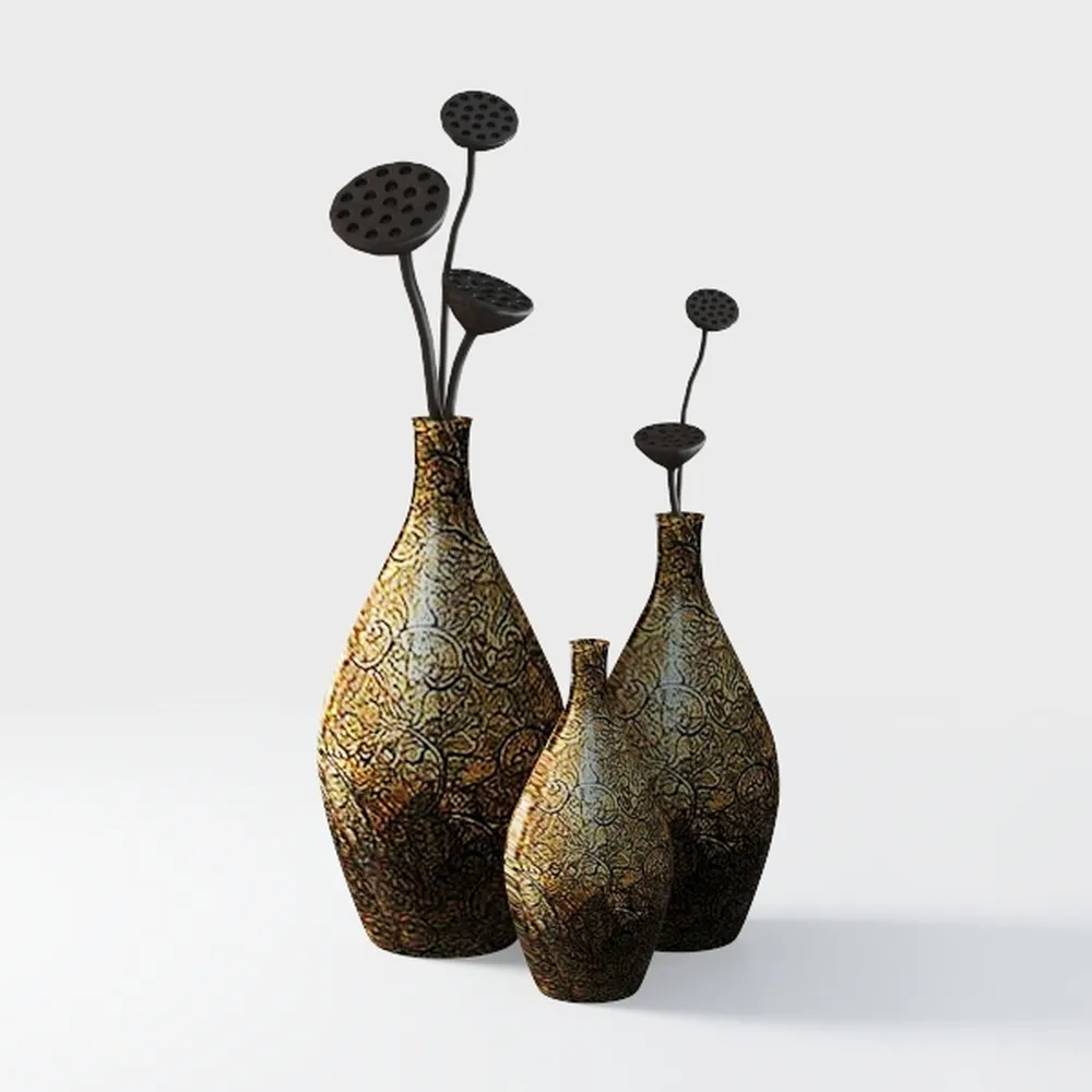 Brown Ceramic Rustic Farmhouse Vase Jug Pitcher