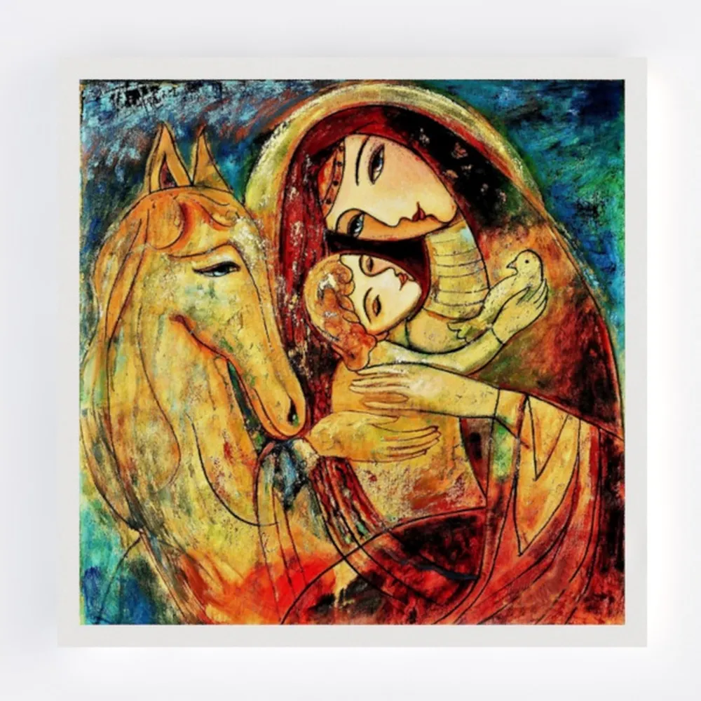 Vibrant Floral Canvas Wall Art - Abstract Flowers