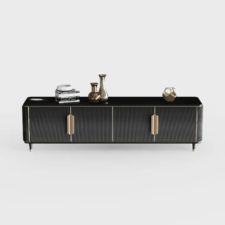 Modern Storage Cabinet, 94.4" Buffet Cabinet with