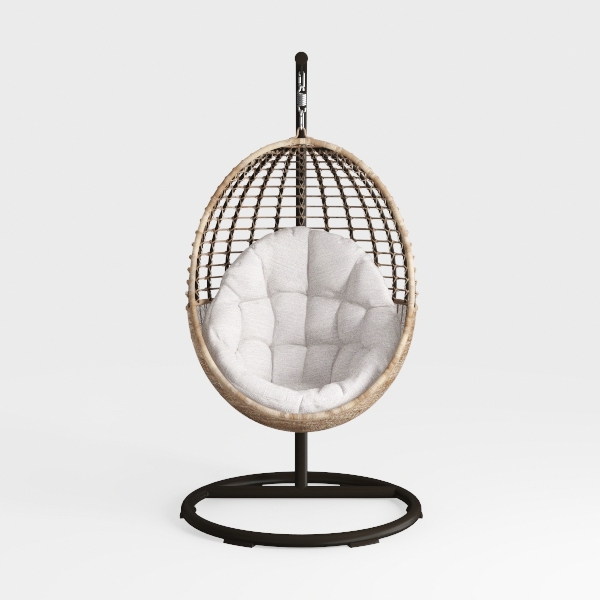 SWITTE Wicker Egg Chair Outdoor Indoor, Oversized 
