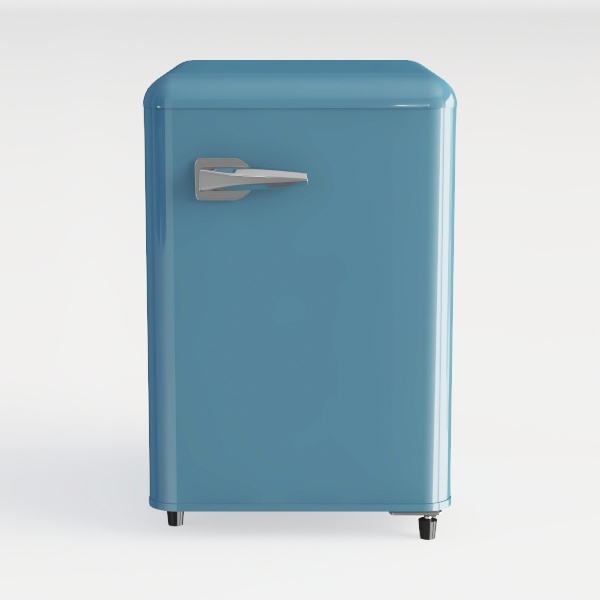 3.2 Cu.Ft Refrigerator, Retro Double Door Fridge