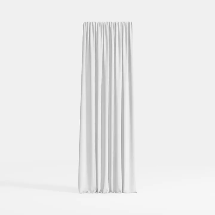 White Linen Blackout Curtains 84 Inches Long 2