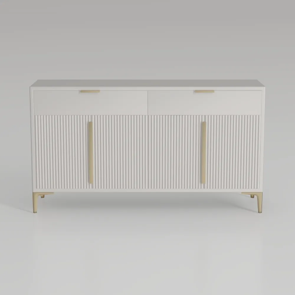 Wood Buffet Cabinet with Storage, Modern Sideboard