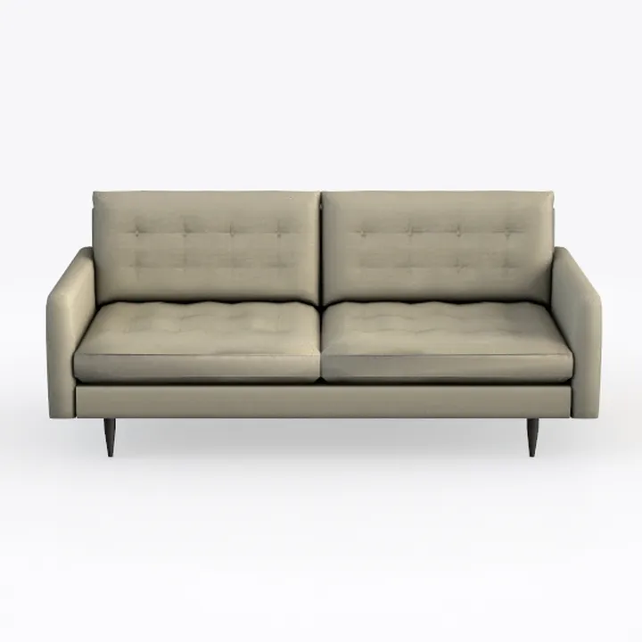 SIMPLIHOME Livingston 76-inch Wide Sofa in Cream W