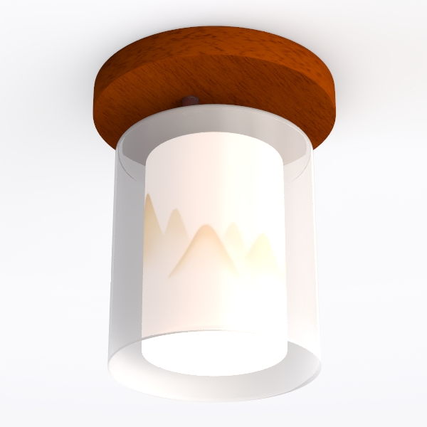 Gold Semi Flush Mount Ceiling Light, Modern Drum