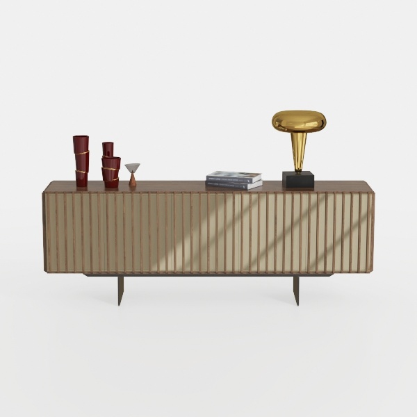 47&#39;&#39;W Natural Storage Cabinet, Media Console