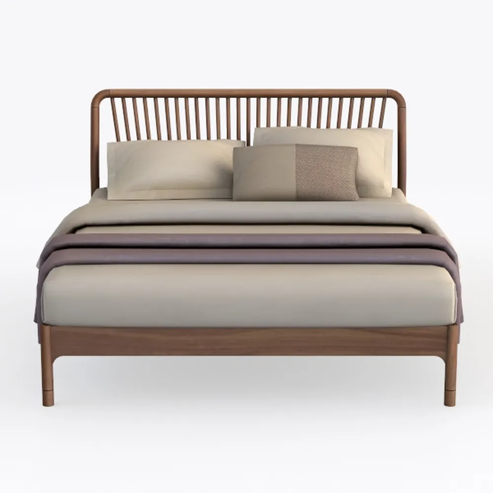 Furniture of America Wyatt Modern Solid Wood Queen