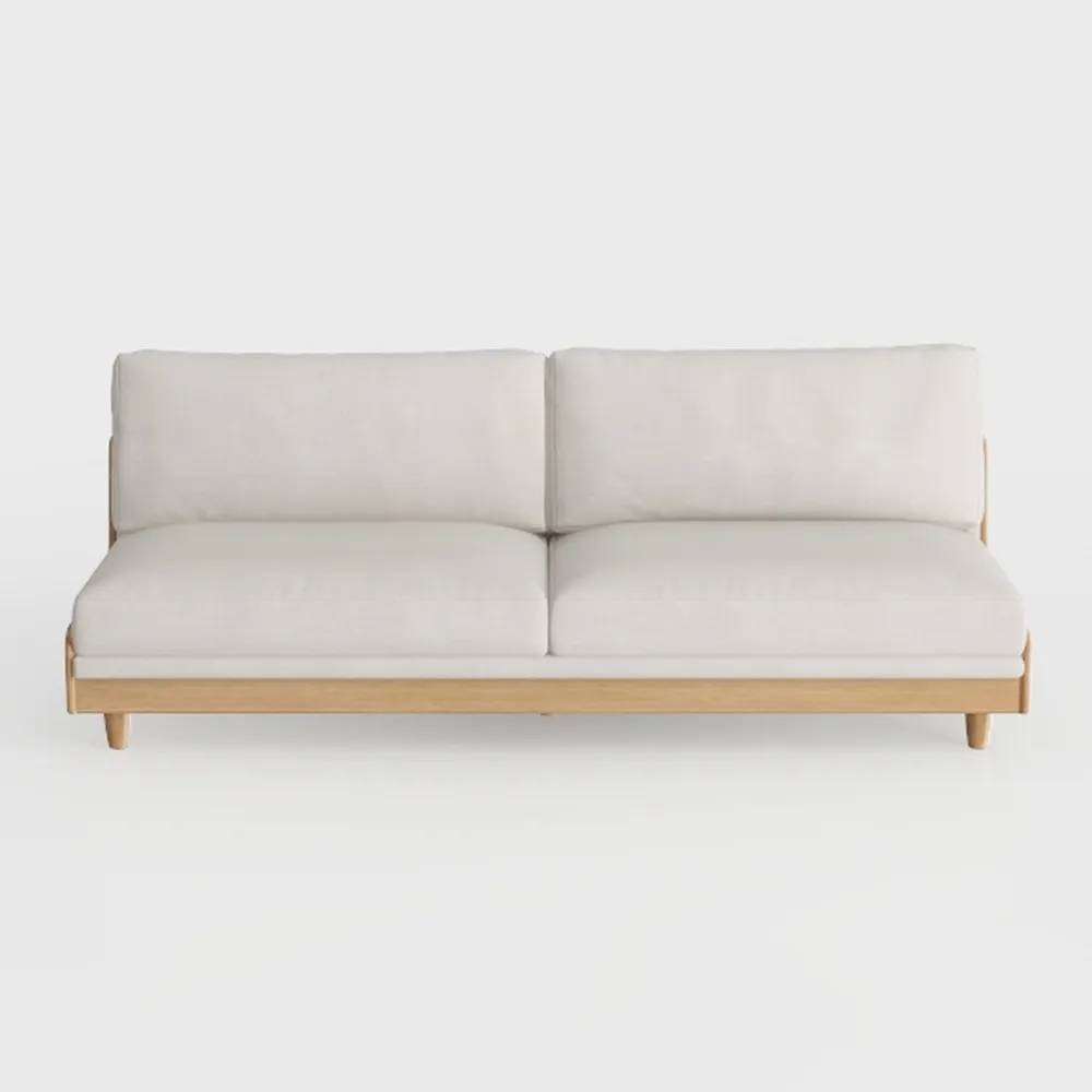 ALISH 49" Small Loveseat Sofa Settee Curved Sofa C