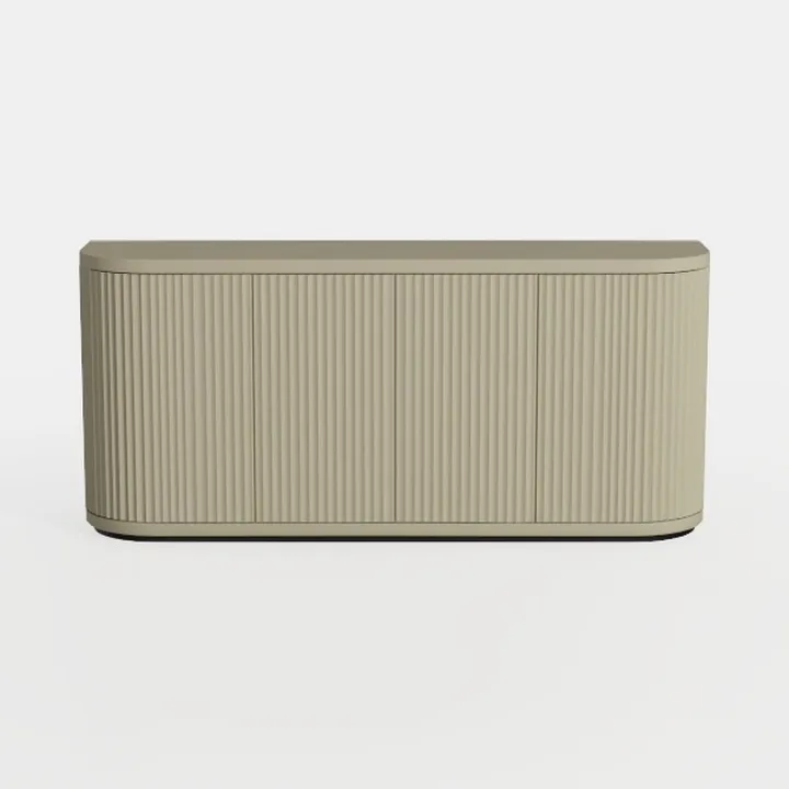 Fluted Buffet Cabinet, 55in Sideboard with
