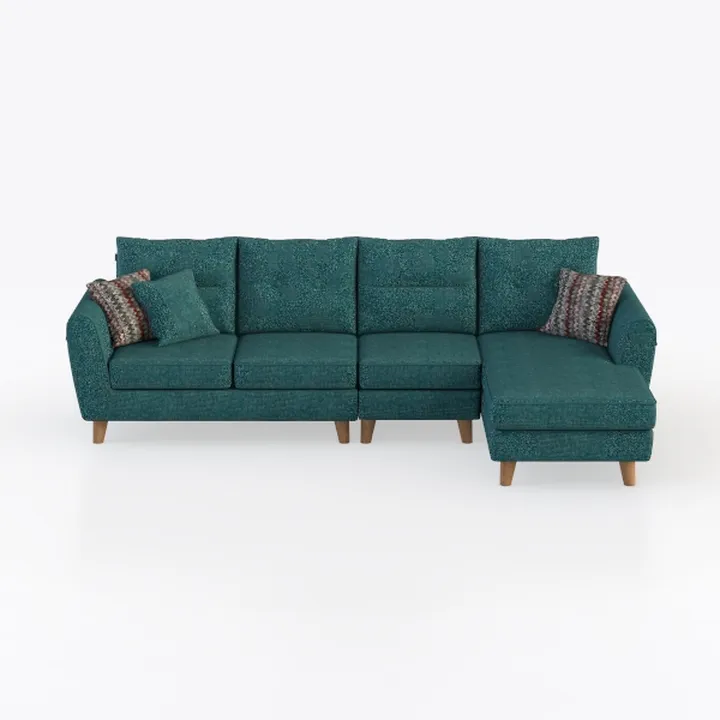 L-Shaped Sectional Sofa, Upholstered Seat