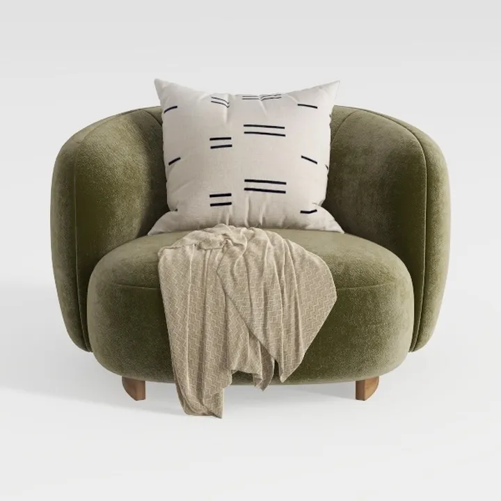 Fabric Accent Chair, Upholstered Armchair with 