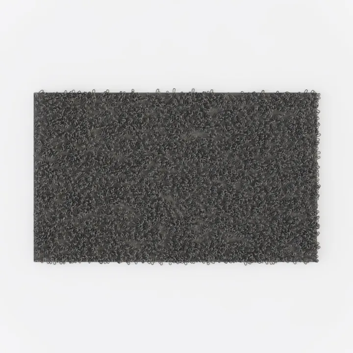 Minimalist Dark Gray Fabric Bath Rug 3D Model