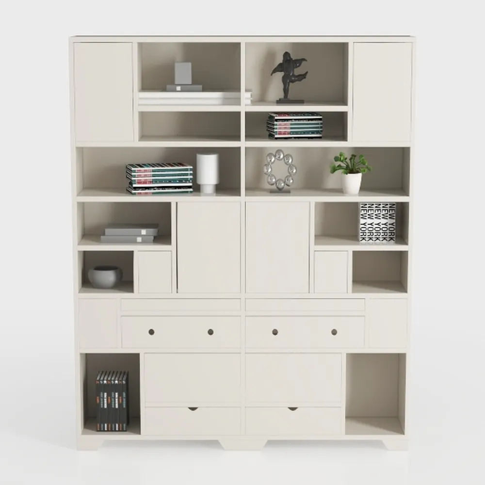 VOWNER 3PCS Bookshelf and Bookcase, 5-Tier Modern