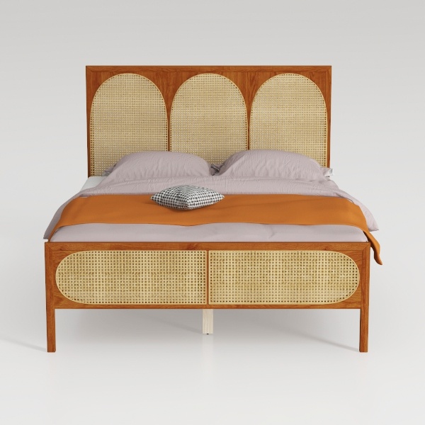 Baxton Studio Thatcher Mid-Century Modern Walnut B