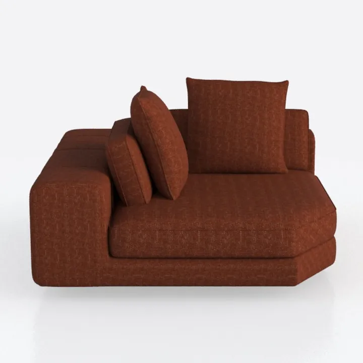 104" Modular Sectional Couch, L-Shape Sofa with De