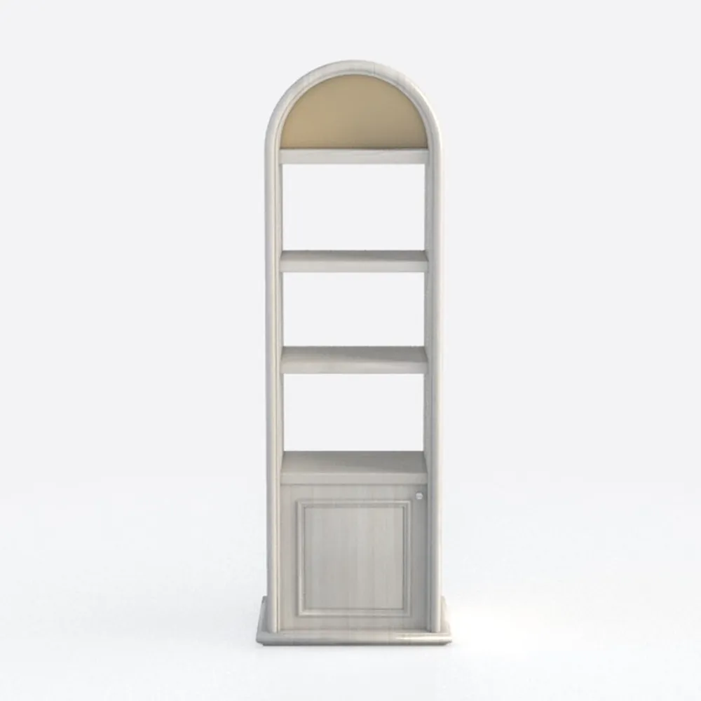 GarveeHome Arched Bookshelf with Doors and Drawers