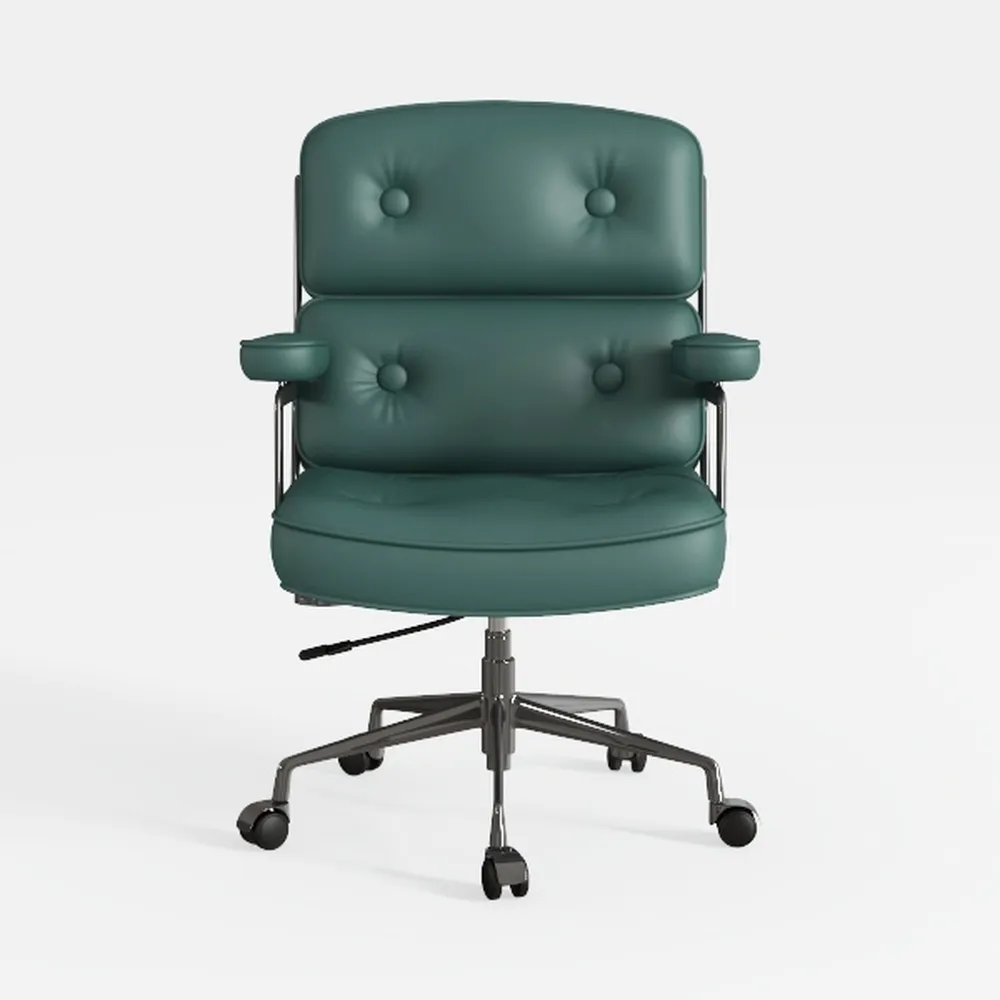 CLATINA Leather Home Office Desk Chairs, Swivel