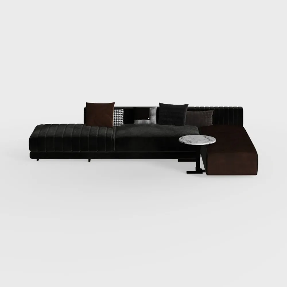 110” Cloud Sectional Couch, Modern Modular Section
