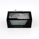 WOODBRIDGE 67" Acrylic Freestanding Bathtub Right 45 Degree View