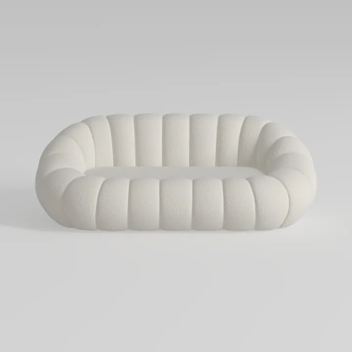 94.5IN Curved Sectional Sofá for Living Room