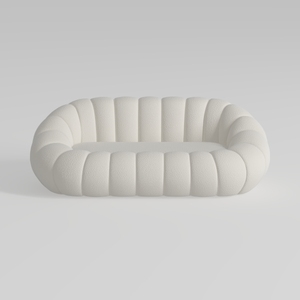 94.5IN Curved Sectional Sofá for Living Room