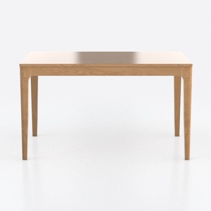 47" White Frame Desk, Natural Laptop Table Compute