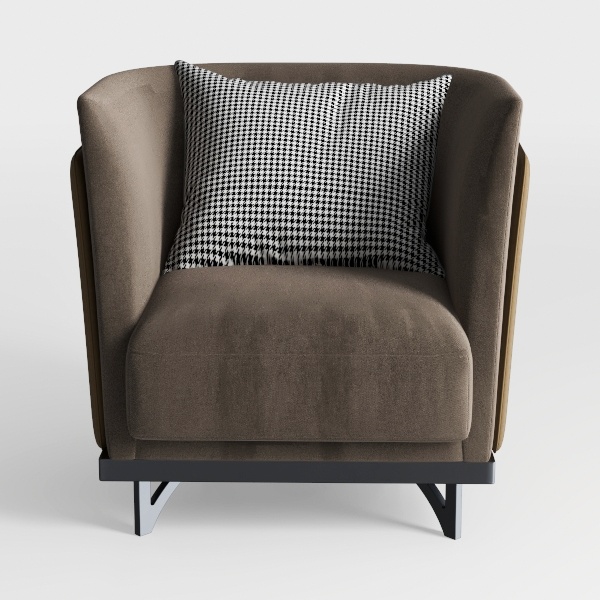 Sweethome Stores 43&quot; Pull Out Arm Chair with Stora