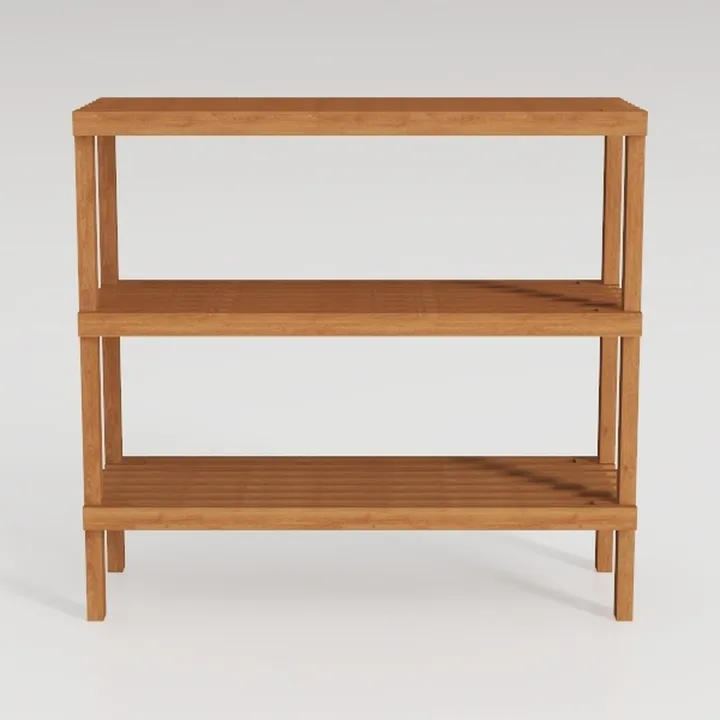 Asta Select Solid Teak 27" Shoe Rack Bench, Teak