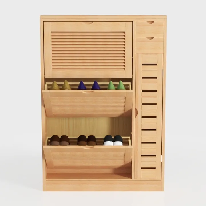 HITNET Bathroom Cabinet Freestanding, Bamboo