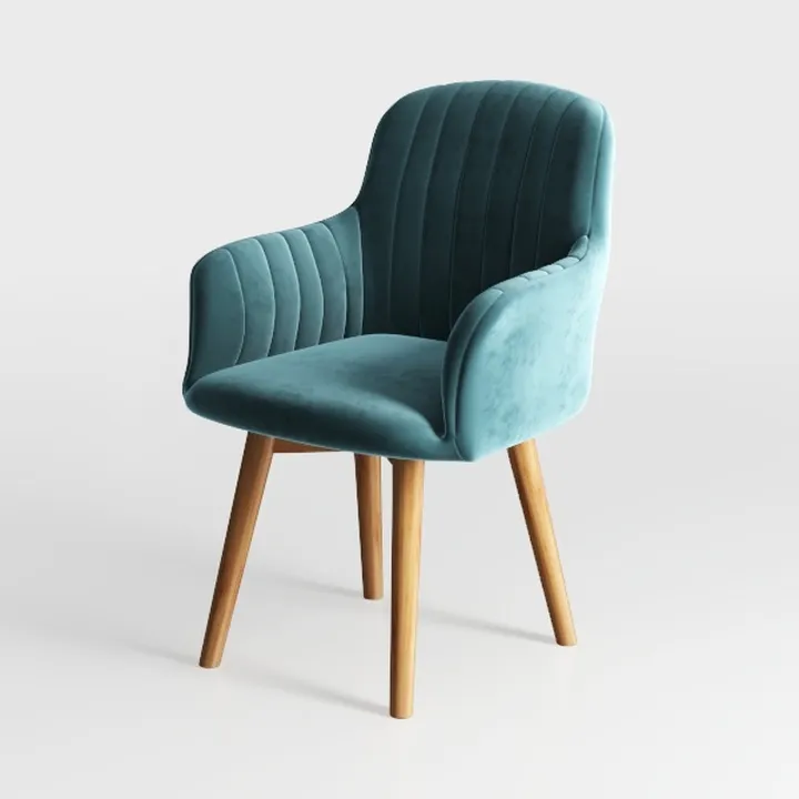 Soft Velvet Dining Chair,with Backrest Soft