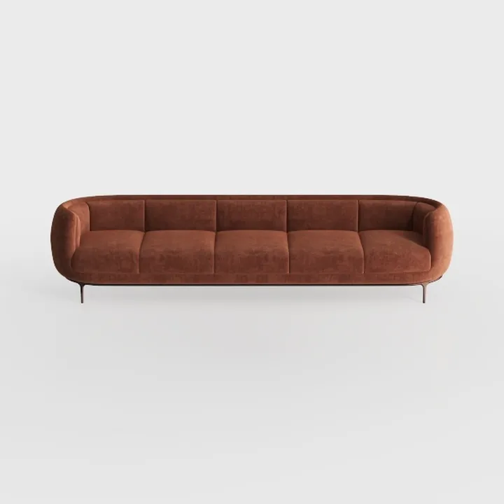 Foldable Three Person Fabric Sofa Bed, high Reboun
