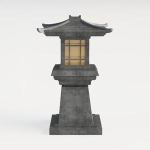 Mid-Autumn Day-stone floor lamp