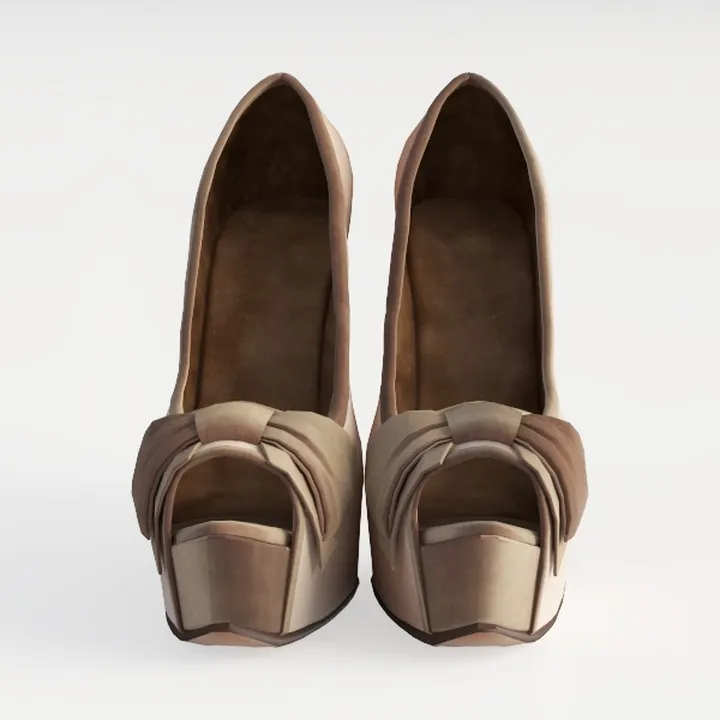 IDIFU Women's Platform Chunky High Heels