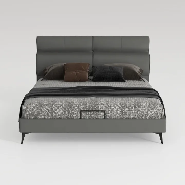 Queen Bed Frame, Platform Bed Frame with Velvet